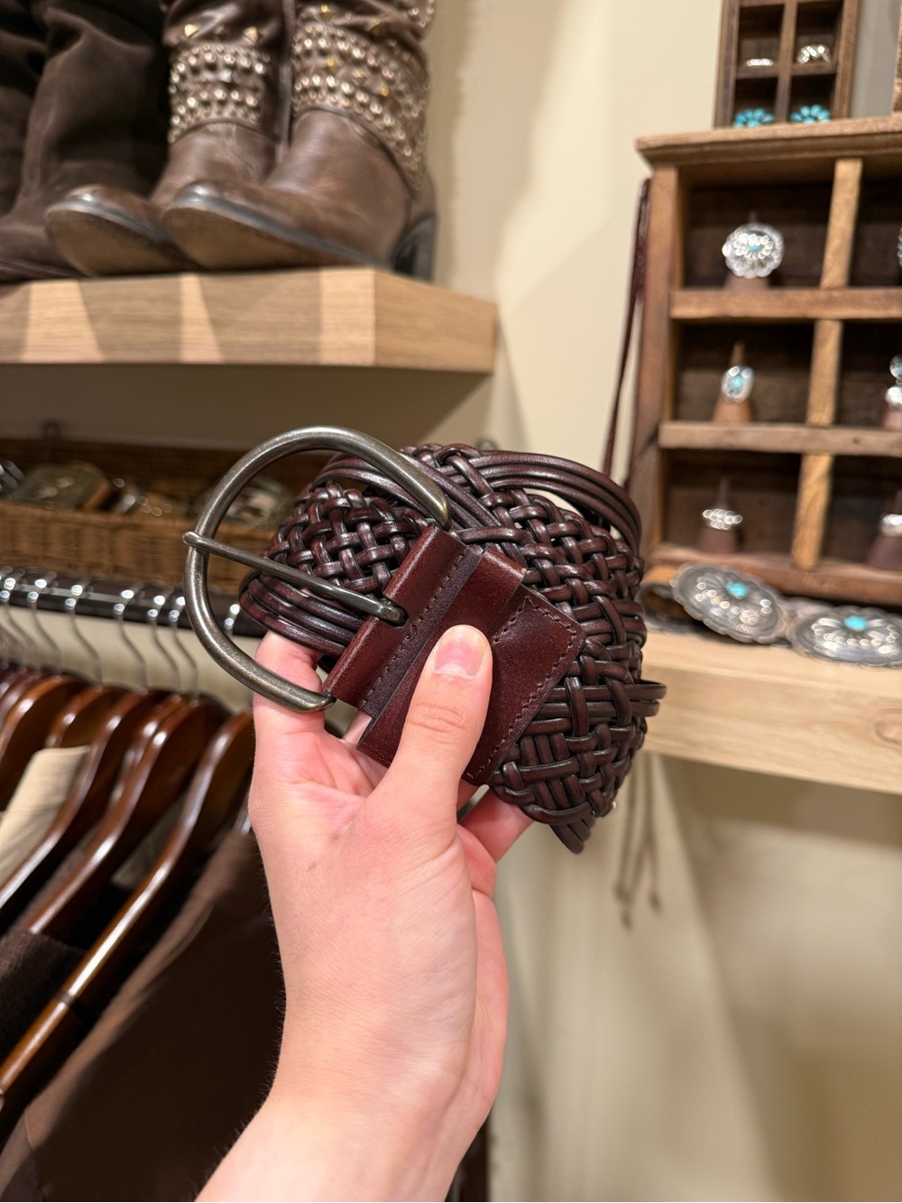 Braided Leather Belt